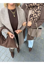 21Jewelz Manteljas met kraag - taupe