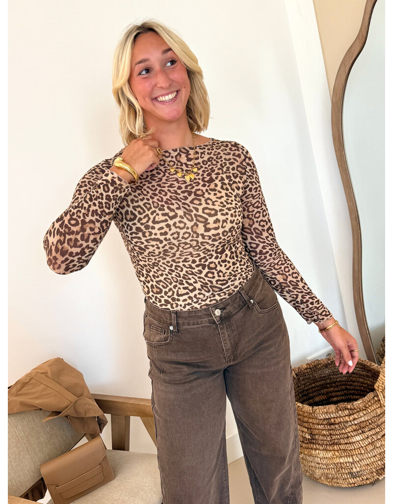 21Jewelz Cashmere top - panterprint
