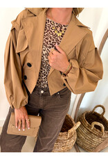 21Jewelz Cropped trenchcoat