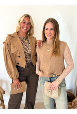 21Jewelz Cropped trenchcoat