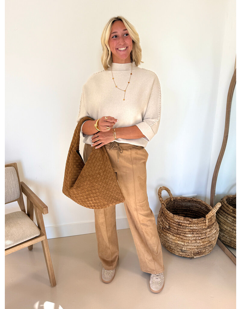 21Jewelz Suede-look jogger - camel