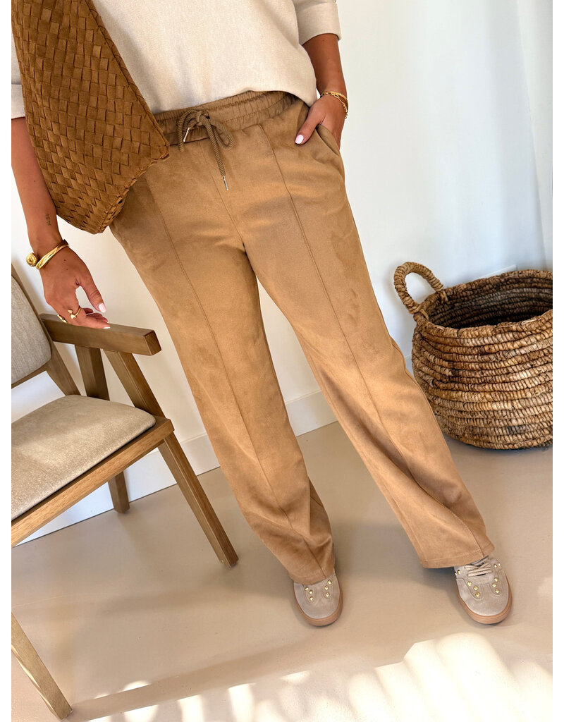 21Jewelz Suede-look jogger - camel