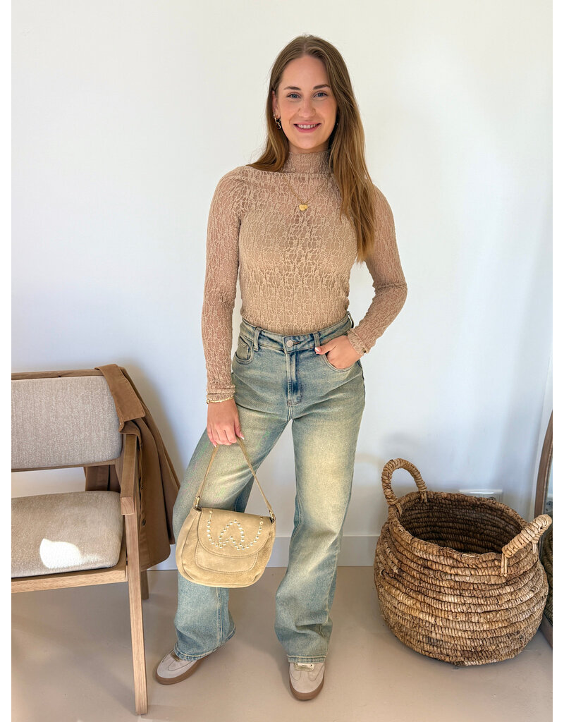 21Jewelz Kanten top - beige