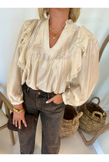 21Jewelz Blouse met ruffles - beige