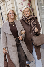 21Jewelz Manteljas met kraag - taupe