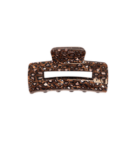 21Jewelz Grote haarklem met bruine print