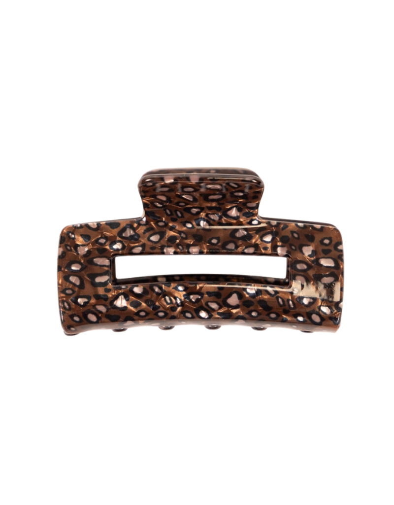 21Jewelz Grote haarklem met bruine print
