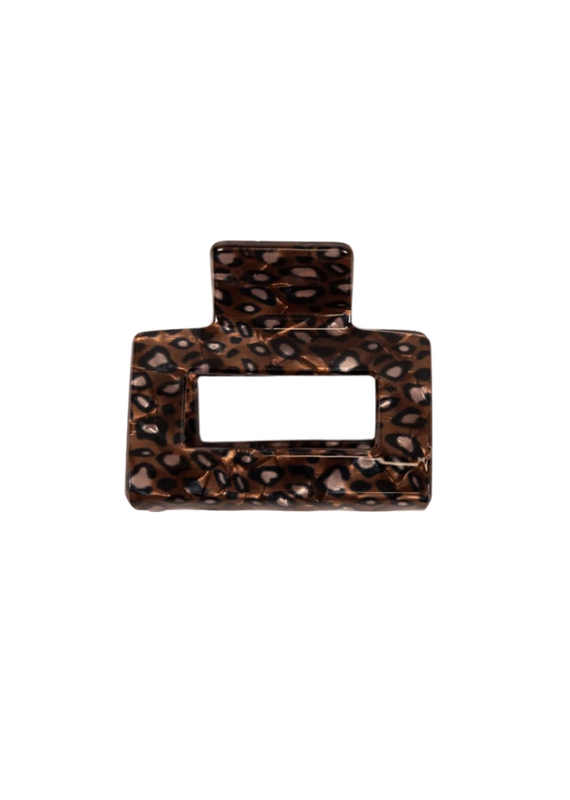 21Jewelz Middel haarklem met bruine print