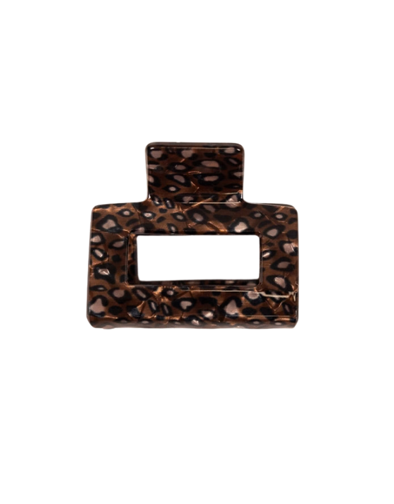 21Jewelz Middel haarklem met bruine print