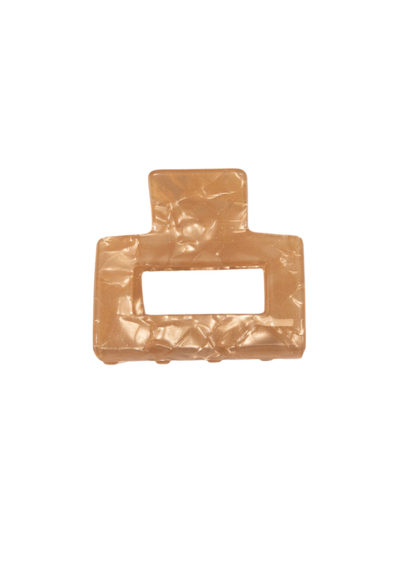 21Jewelz Middel haarklem - beige marble