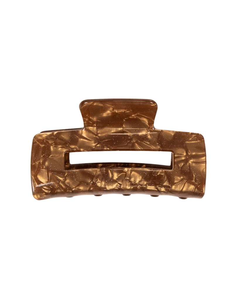 21Jewelz Grote haarklem - bruin marble