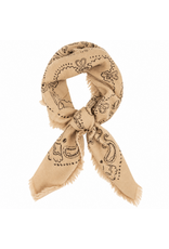 21Jewelz Sjaal met bruine print - beige