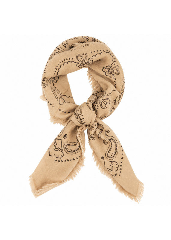 21Jewelz Sjaal met bruine print - beige