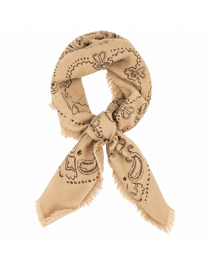 21Jewelz Sjaal met bruine print - beige