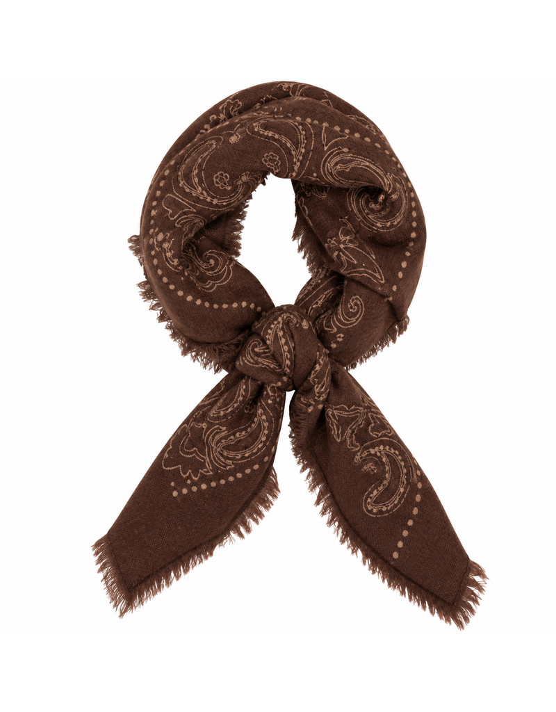 21Jewelz Sjaal met beige print - bruin