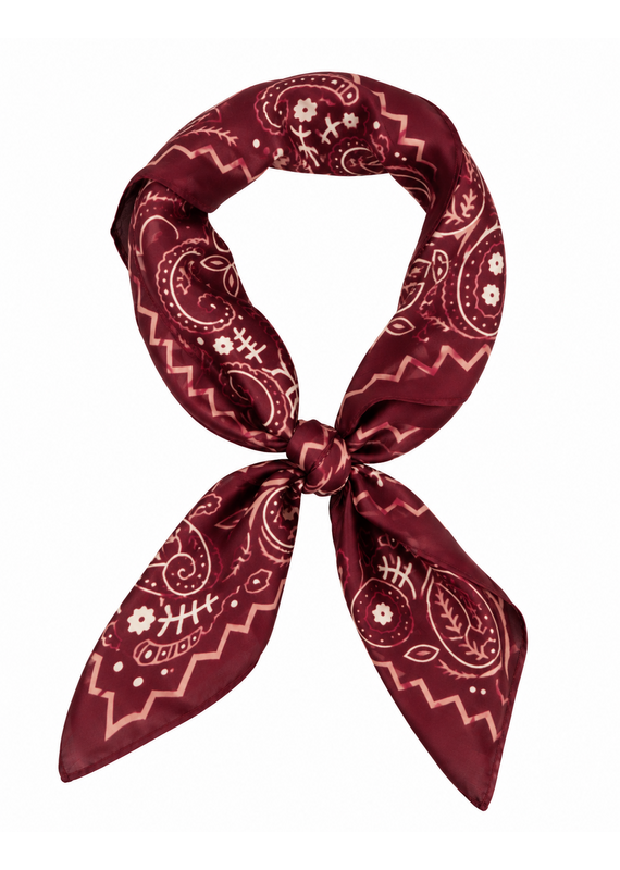 21Jewelz Sjaaltje met paisleyprint - bordeaux