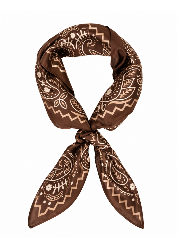 21Jewelz Sjaaltje met paisleyprint - bruin