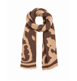 21Jewelz Sjaal met print en gouden lurex - beige/bruin