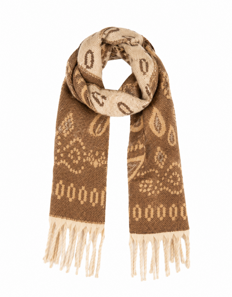 21Jewelz Sjaal met paisley print - beige/bruin