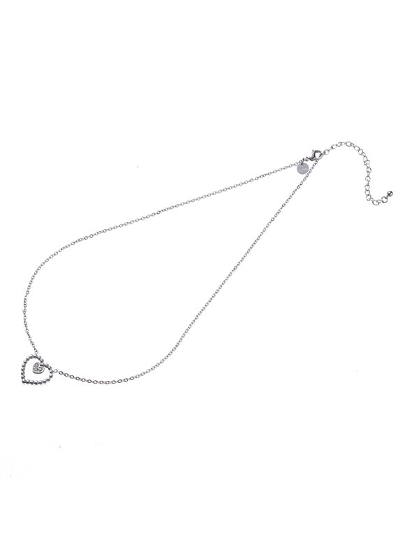 Go Dutch Label D&E | Ketting met dubbele hartjes