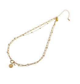 Go Dutch Label D&E | Smily ring necklace