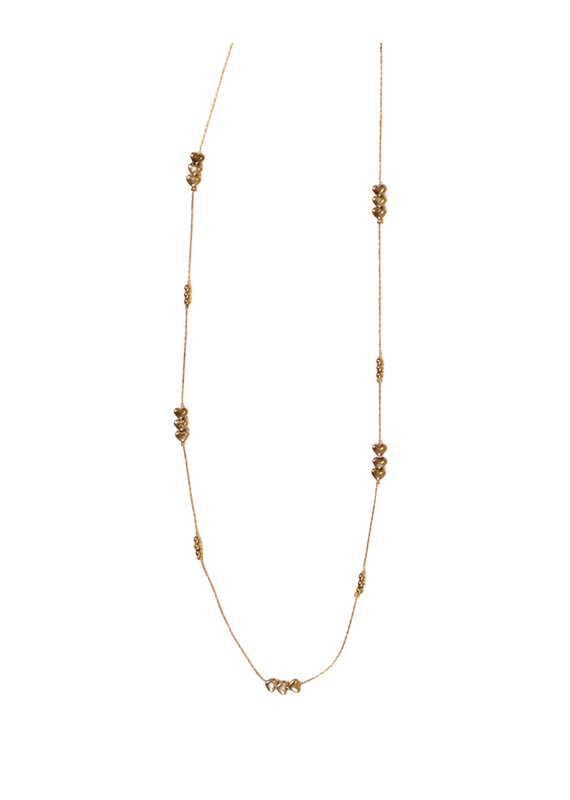 Go Dutch Label D&E | Long fine hearts necklace