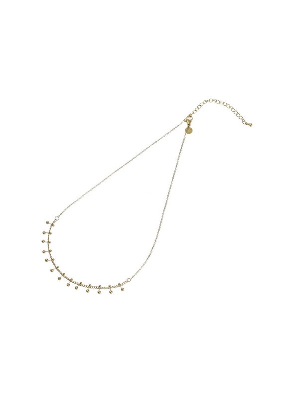 Go Dutch Label D&E | Ketting met gouden bolletjes