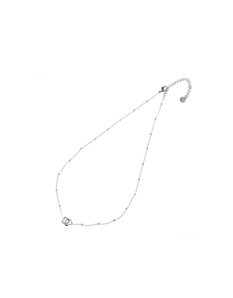 Go Dutch Label D&E | Ketting met twee hartjes