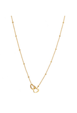 Go Dutch Label D&E | Double hearts necklace