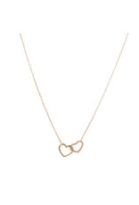Go Dutch Label D&E | Double Heart ketting