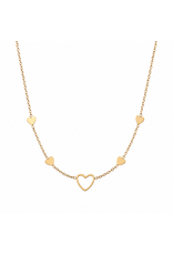 Go Dutch Label D&E | Fine hearts necklace