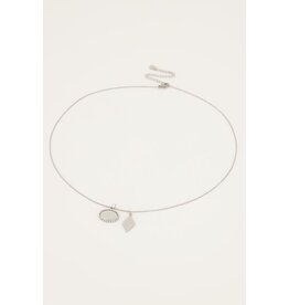 My Jewellery My Jewellery | Ketting met bedeltjes rondje & hartje