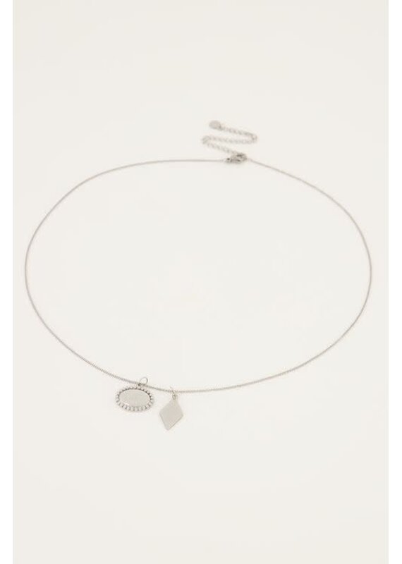 My Jewellery My Jewellery | Ketting met bedeltjes rondje & hartje