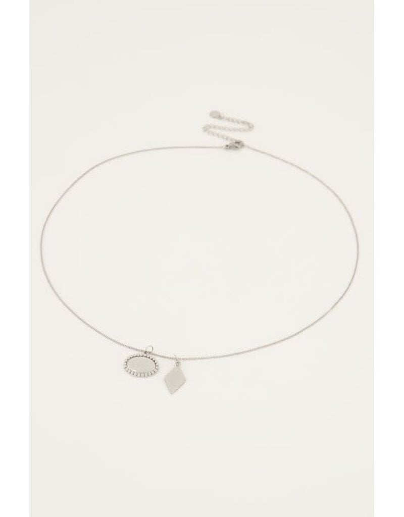 My Jewellery My Jewellery | Ketting met bedeltjes rondje & hartje