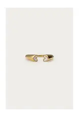My Jewellery Ring met witte open hartjes