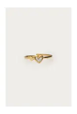 My Jewellery Ring met dubbel wit hartje