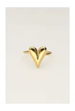 My Jewellery Minimalistische ring met statement hartje