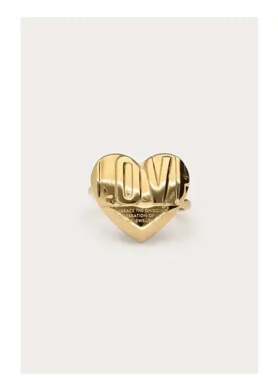 My Jewellery Bold ring met love hart