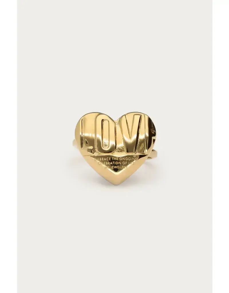 My Jewellery Bold ring met love hart