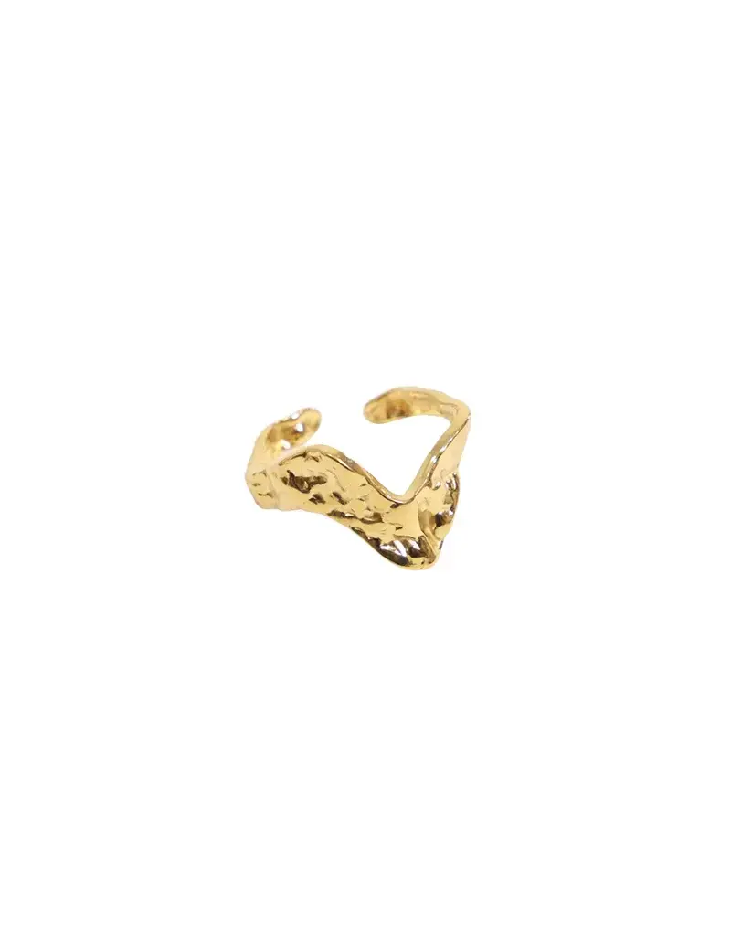 21Jewelz Ring met geribbeld effect