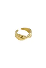 21Jewelz Gekruiste chunky ring