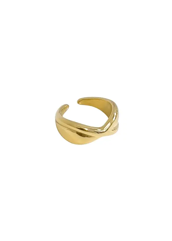 21Jewelz Gekruiste chunky ring