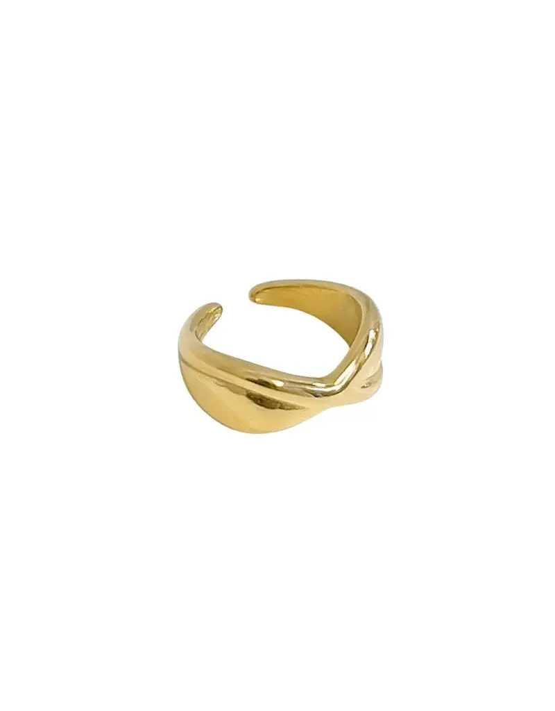 21Jewelz Gekruiste chunky ring