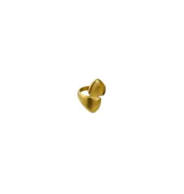 21Jewelz Dubbele statement ring met structuur