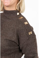 21Jewelz Trui met gouden details - bruin