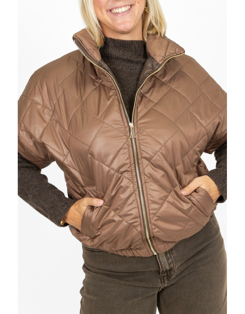 21Jewelz Gewatteerde bodywarmer - camel