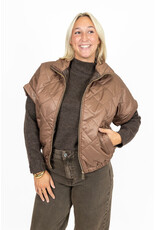21Jewelz Gewatteerde bodywarmer - camel