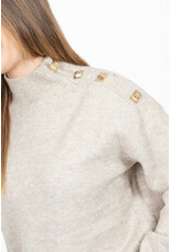 21Jewelz Trui met gouden details - beige