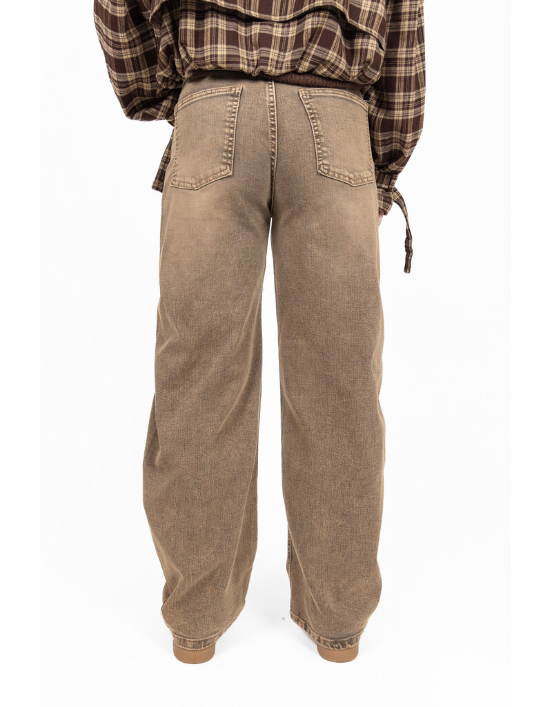 Jewelly Barrel jeans - washed taupe