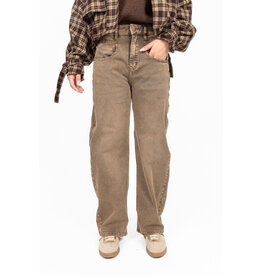 Jewelly Barrel jeans - washed taupe